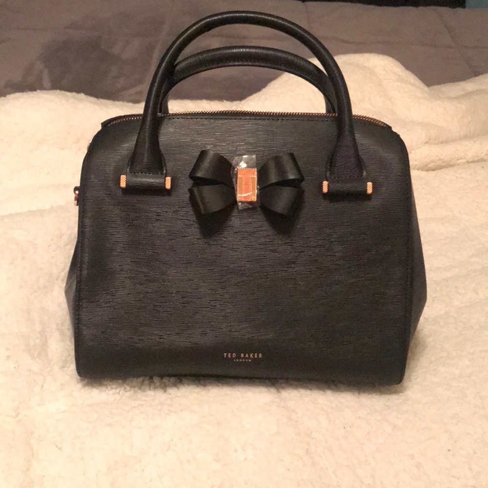 Black and gold Ted Baker bag